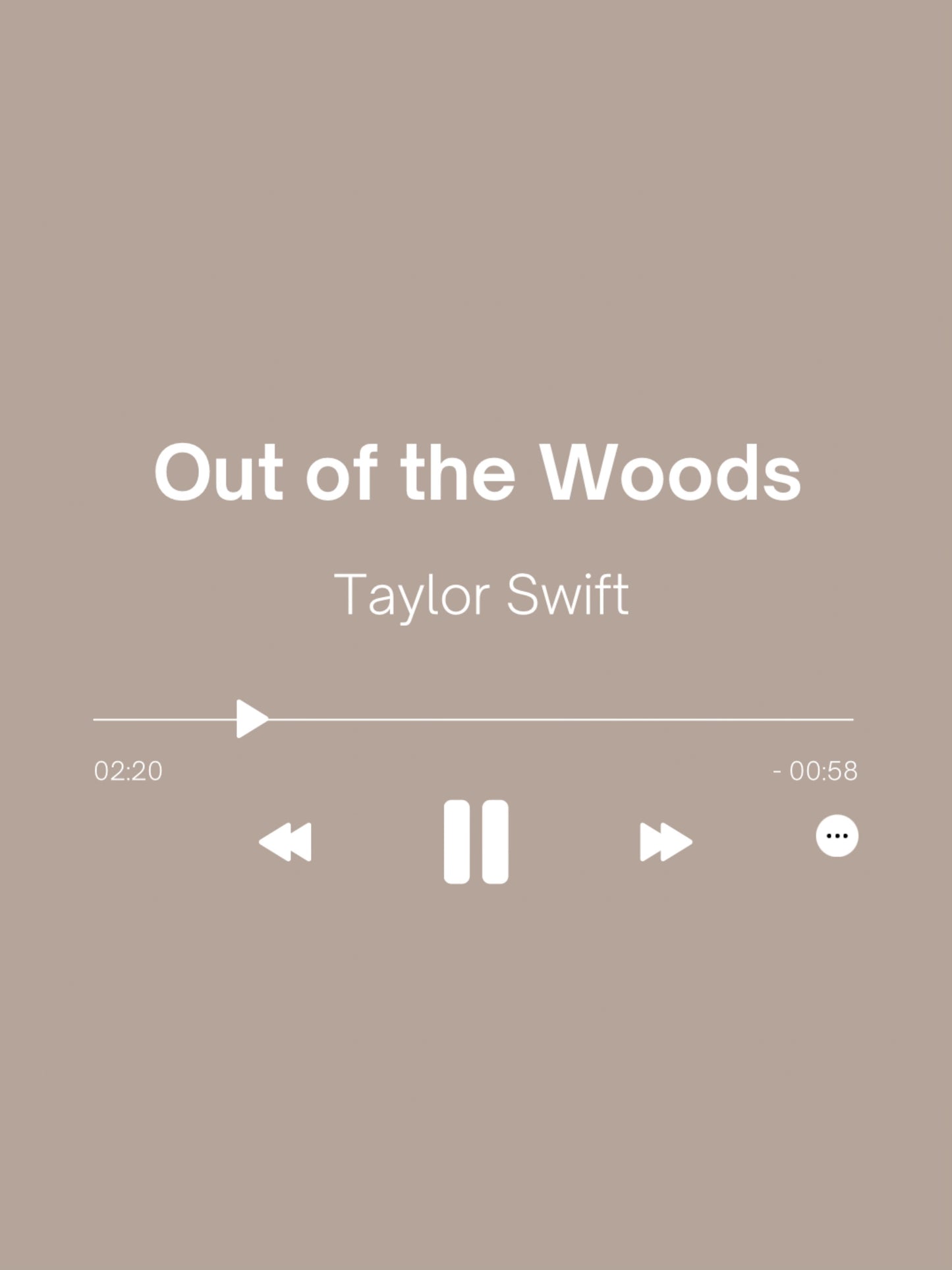 Out of the Woods - Taylor Swift