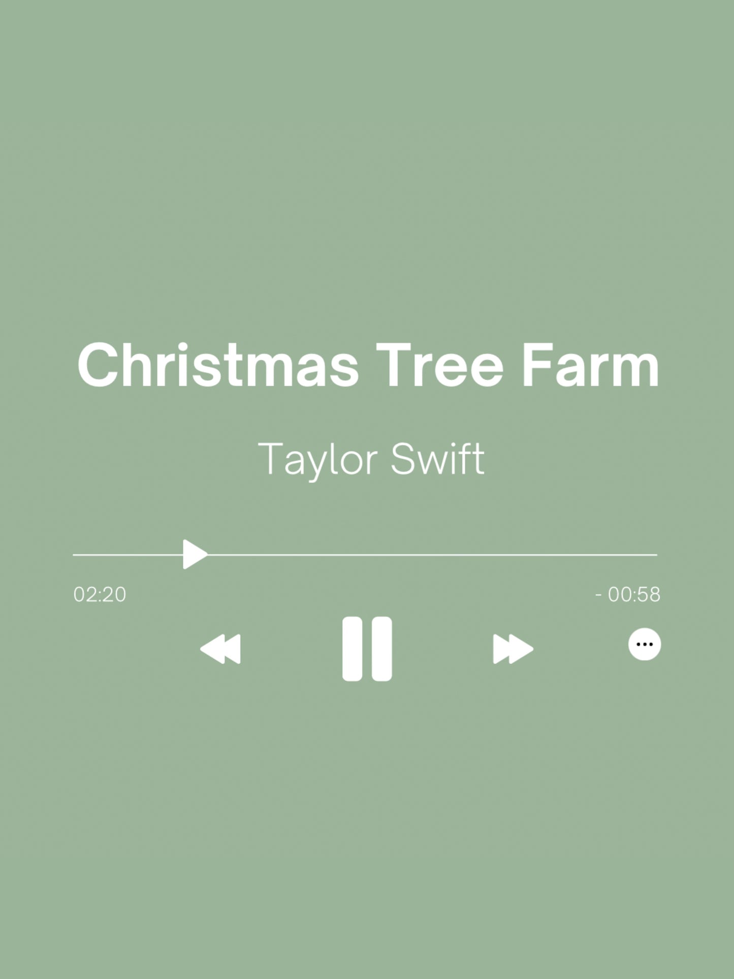 Christmas Tree Farm - Taylor Swift