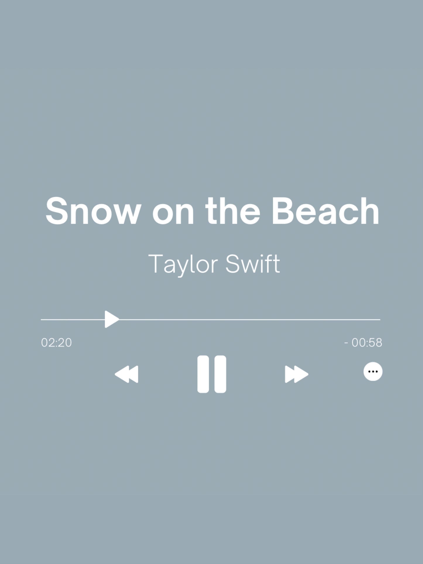 Snow on the Beach - Taylor Swift