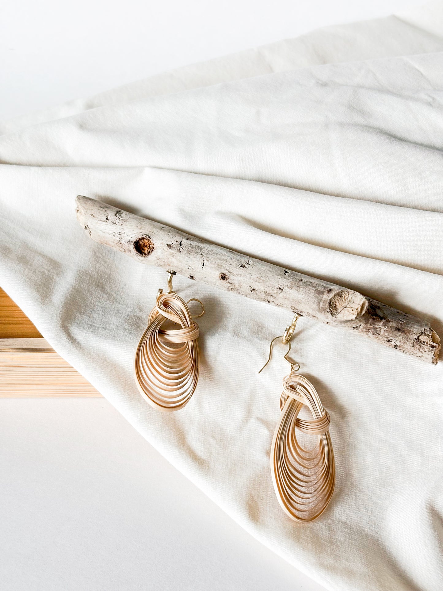 Bamboo Weaving Earrings