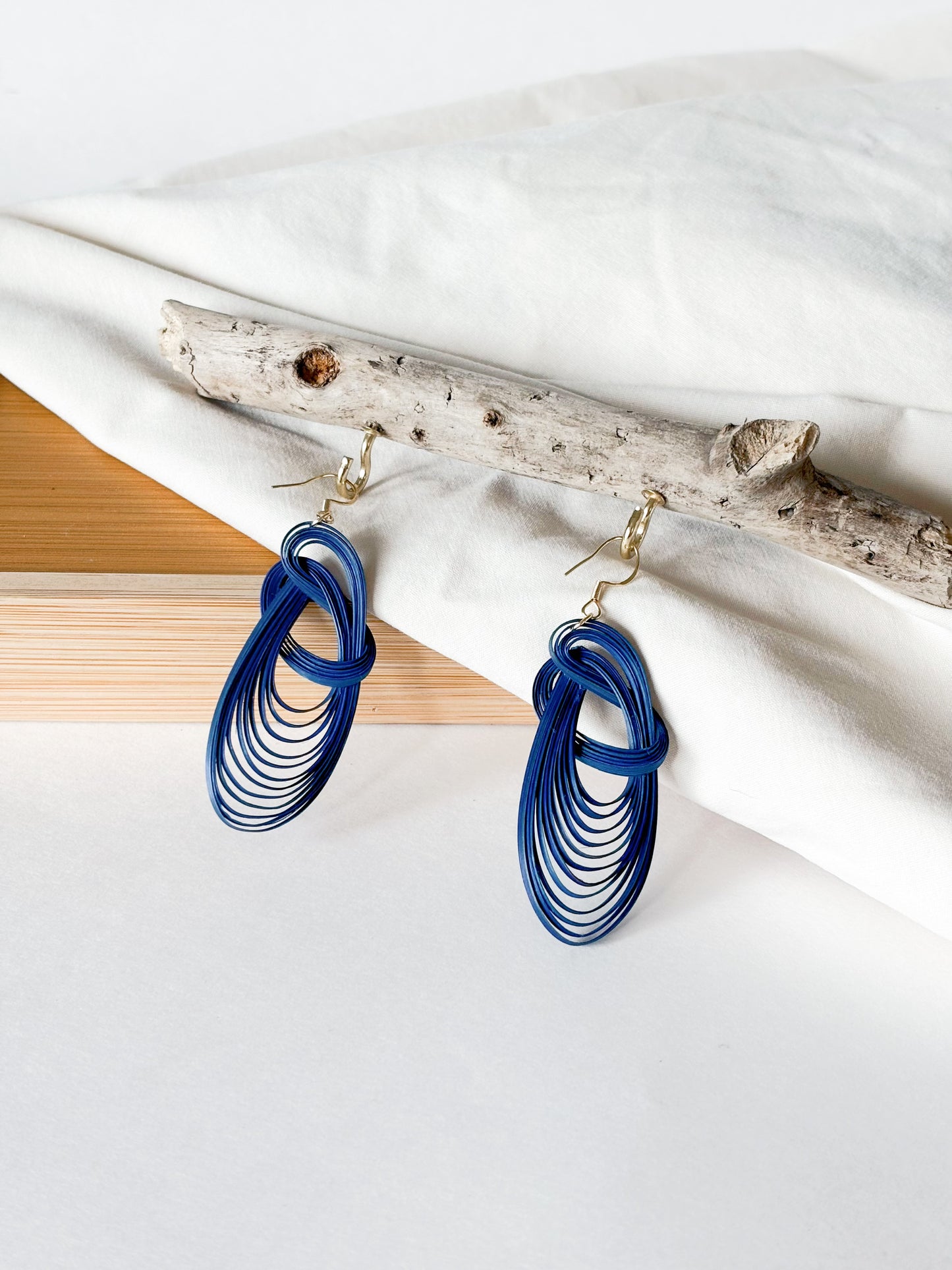 Bamboo Weaving Earrings