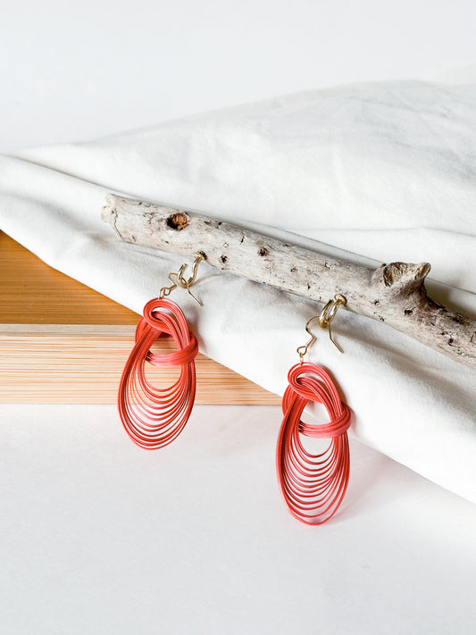 Bamboo Weaving Earrings